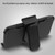 Asmyna Brushed Hybrid Protector Cover for Apple iPhone 11 Pro - Black / Black