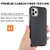 MyBat Fuse Hybrid Protector Cover for Apple iPhone 11 Pro - Black Carbon Fiber Texture / Iron Gray