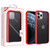 MyBat Frost Hybrid Protector Cover for Apple iPhone 11 Pro - Semi Transparent Smoke Frosted / Rubberized Red