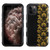 MyBat TUFF Hybrid Protector Cover [Military-Grade Certified] for Apple iPhone 11 Pro Max - Gold Floral Stripe / Black