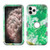 MyBat TUFF Hybrid Protector Cover [Military-Grade Certified] for Apple iPhone 11 Pro Max - Verde Paradiso Marble / Iron Gray