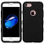 MyBat TUFF Hybrid Protector Cover [Military-Grade Certified] for Apple iPhone 8/7 - Rubberized Black / Black
