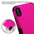 MyBat TUFF Hybrid Phone Protector Cover [Military-Grade Certified](with Package) for Apple iPhone XS Max - Titanium Solid Hot Pink / Black