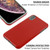 MyBat Fuse Hybrid Protector Cover for Apple iPhone XS Max - Red Carbon Fiber Texture / Iron Gray