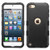 MyBat TUFF Hybrid Protector Cover [Military-Grade Certified] for Apple iPod touch (6th generation) - Natural Black / Black