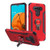 Asmyna Hybrid Protector Cover (with Ring Stand) for Lg K51 - Red / Black