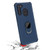 Asmyna Rubberized Hybrid Case (with Ring Stand) for Samsung Galaxy A21 - Ink Blue / Black