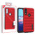 MyBat Fusion Protector Cover for Motorola Moto E (2020) - Red Dots Textured / Black