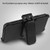 MyBat TUFF Hybrid Protector Cover [Military-Grade Certified] for Motorola Moto E6 - Rubberized Black / Black