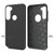 MyBat Fuse Hybrid Protector Cover for Motorola Moto G Stylus - Rubberized Black / Black