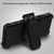 MyBat TUFF Hybrid Protector Cover [Military-Grade Certified] for Samsung J260 (Galaxy J2 Core) - Rubberized Black / Black