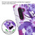 MyBat TUFF Hybrid Protector Cover [Military-Grade Certified] for Samsung Galaxy Note 10 (6.3) - Purple Hibiscus Flower Romance / Electric Purple