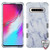 MyBat TUFF Hybrid Protector Cover [Military-Grade Certified] for Samsung Galaxy S10 5G - White Marbling / Iron Gray