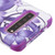 MyBat TUFF Hybrid Protector Cover [Military-Grade Certified] for Samsung Galaxy S10 5G - Purple Hibiscus Flower Romance / Electric Purple