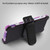 MyBat TUFF Hybrid Protector Cover [Military-Grade Certified] for Samsung Galaxy S10 5G - Purple Hibiscus Flower Romance / Electric Purple