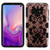 MyBat TUFF Hybrid Protector Cover [Military-Grade Certified] for Samsung Galaxy S10E - Black Bud Silk Lace (2D Rose Gold) / Black