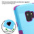 MyBat TUFF Hybrid Protector Cover [Military-Grade Certified] for Samsung Galaxy S9 - Metallic Baby Blue Brushed / Electric Purple