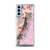 MyBat Quicksand Glitter Hybrid Protector Cover for Samsung Galaxy S21 Plus - Eiffel Tower & Pink Hearts