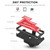 MyBat Pro Warrior Series Hybrid Case Combo (with Black Holster) for Samsung Galaxy S21 Plus - Transparent Red / Black