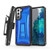 MyBat Pro Warrior Series Hybrid Case Combo (with Black Holster) for Samsung Galaxy S21 Plus - Transparent Blue / Black