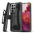 MyBat Pro Warrior Series Case with Holster for Samsung Galaxy S21 Ultra - Black
