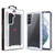 MyBat Splash Hybrid Case for Samsung Galaxy S21 Fan Edition - Highly Transparent Clear / White