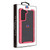 MyBat Splash Hybrid Case for Samsung Galaxy S21 Fan Edition - Highly Transparent Clear / Red