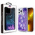 MyBat Quicksand Glitter Hybrid Protector Cover for Apple iPhone 13 Pro (6.1) - Hearts & Purple