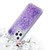 MyBat Quicksand Glitter Hybrid Protector Cover for Apple iPhone 13 Pro (6.1) - Hearts & Purple