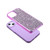 MyBat Encrusted Rhinestones Hybrid Case for Apple iPhone 13 mini (5.4) - Electroplated Purple / Purple