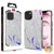 MyBat TUFF Kleer Hybrid Case for Apple iPhone 13 (6.1) - White Marbling / Electroplating Silver