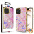 MyBat TUFF Kleer Hybrid Case for Apple iPhone 13 Pro (6.1) - Pink Marbling / Electroplating Gold