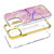 MyBat TUFF Kleer Hybrid Case for Apple iPhone 13 Pro (6.1) - Pink Marbling / Electroplating Gold
