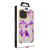 MyBat TUFF Kleer Hybrid Case for Apple iPhone 13 Pro (6.1) - Electroplated Purple Marble / Electroplating Gold