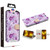 MyBat MyJacket Wallet Diamond Series for Apple iPhone 13 Pro (6.1) - Fresh Purple Flowers
