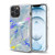 MyBat TUFF Kleer Hybrid Case for Apple iPhone 13 Pro Max (6.7) - Blue Marbling / Electroplating Silver