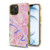 MyBat TUFF Kleer Hybrid Case for Apple iPhone 13 Pro Max (6.7) - Pink Marbling / Electroplating Gold