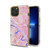 MyBat TUFF Kleer Hybrid Case for Apple iPhone 13 Pro Max (6.7) - Pink Marbling / Electroplating Gold