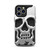 MyBat Skullcap Hybrid Protector Cover for Apple iPhone 13 Pro (6.1) - Silver Plating / Black