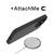 MyBat LIQUID SILICONE EDITION Hybrid Case + AttachMe with MagSafe Compatible for Apple iPhone 13 Pro (6.1) - Black