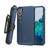 MyBat Pro Antimicrobial Maverick Series Case with Holster for Samsung Galaxy S22 Plus - Blue / Black