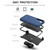 MyBat Pro Antimicrobial Maverick Series Case with Holster for Samsung Galaxy S22 Plus - Blue / Black