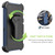 MyBat Pro Antimicrobial Maverick Series Case with Holster for Samsung Galaxy S22 Plus - Blue / Black