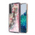 MyBat Quicksand Glitter Hybrid Protector Cover for Samsung Galaxy S22 Plus - Eiffel Tower & Pink Hearts