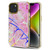 MyBat Pro TUFF Kleer Hybrid Case for Apple iPhone 14 Plus - Pink Marbling / Electroplating Gold