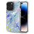 MyBat Pro TUFF Kleer Hybrid Case for Apple iPhone 14 Pro Max (6.7) - Blue Marbling / Electroplating Silver