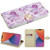 MyBat MyJacket Wallet Diamond Series for Apple iPhone 14 (6.1) - Fresh Purple Flowers