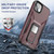 MyBat Pro Antimicrobial Stealth Series (with Stand) for Apple iPhone 14 Plus - Plum / Black