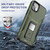 MyBat Pro Antimicrobial Stealth Series (with Stand) for Apple iPhone 14 Plus - Army Green / Black