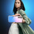 MyBat Pro Gummy Clear Case for Samsung Galaxy S22 - Rose to Dark Blue Gradient